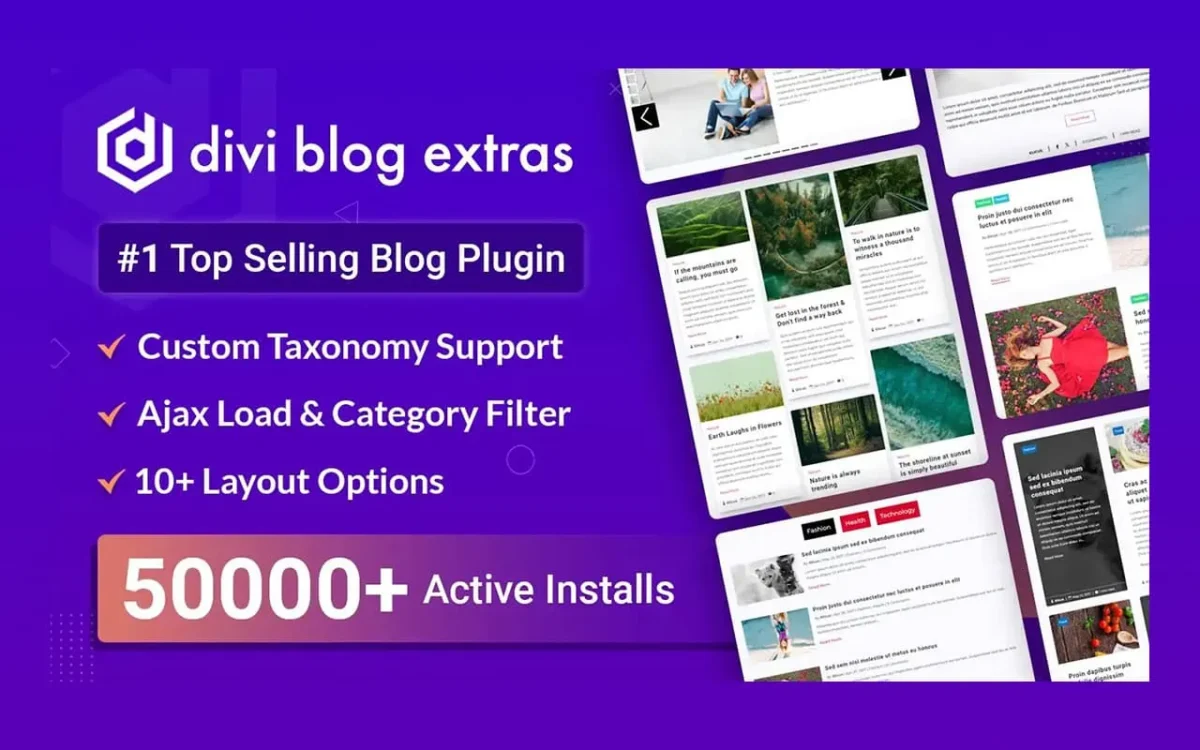 Divi Blog Extras Plugin For Unlimited DIVI Websites including Support - Image 1