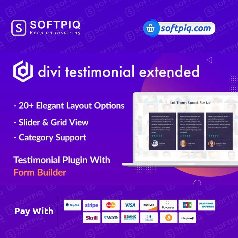 Divi Testimonial Extended Plugin SOFTPIQ