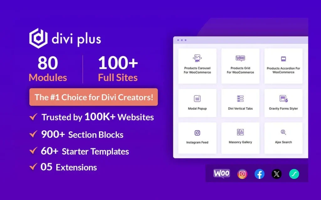 Get DIVI Plus Plugin For Unlimited Websites including Support