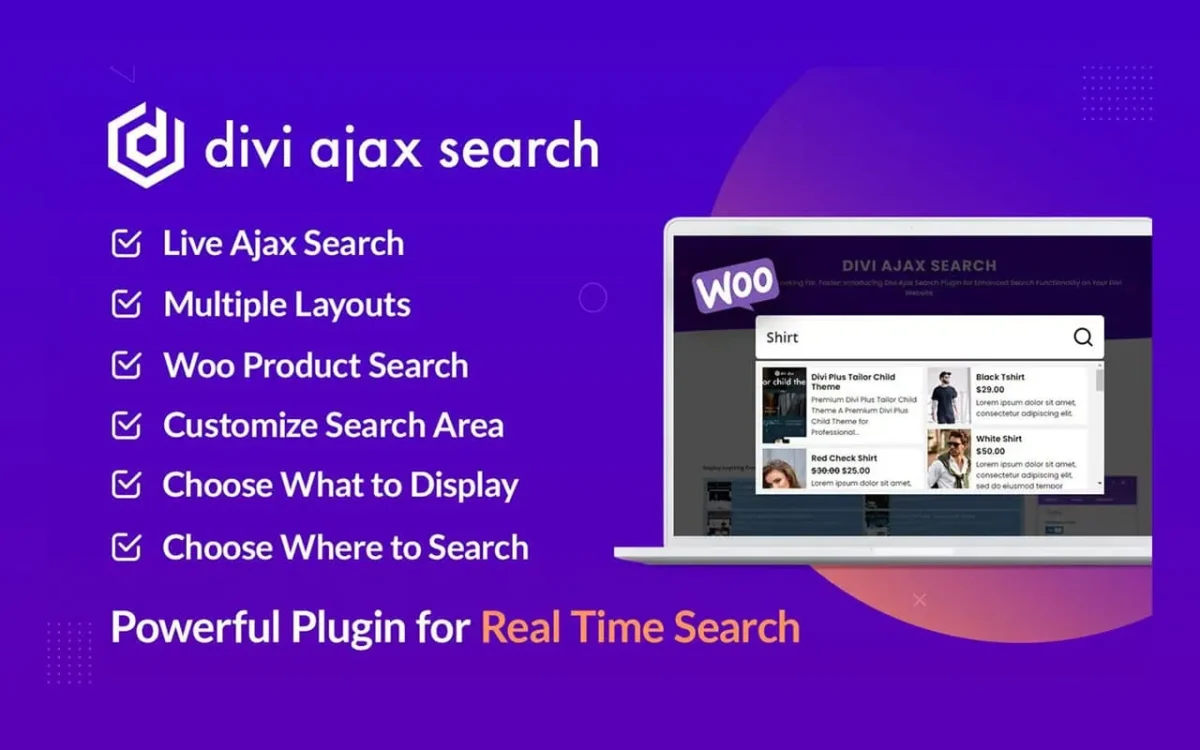 divi ajax search, divi ajax filter, divi engine ajax filter, Divi Plugin, divi filter plugin