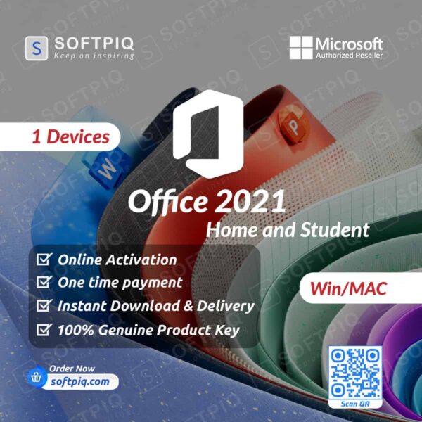 Microsoft Office 2021 Home and Student For 1 Windows and MAC