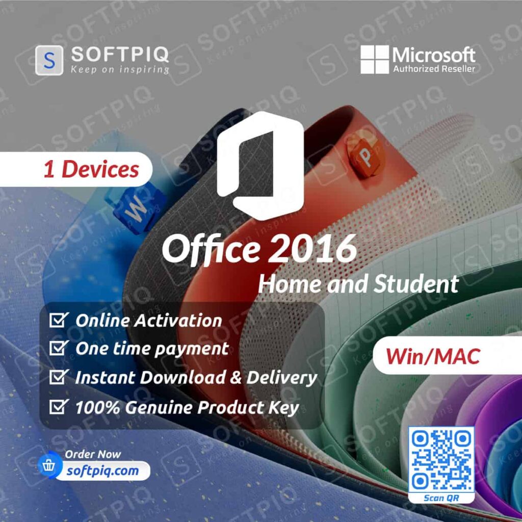 Office 2016 Home and Student for 1PC