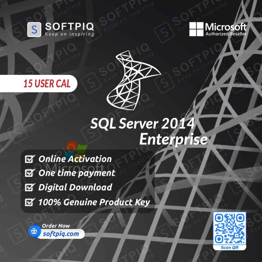 SQL Server 2014 Enterprise For 15 User CAL