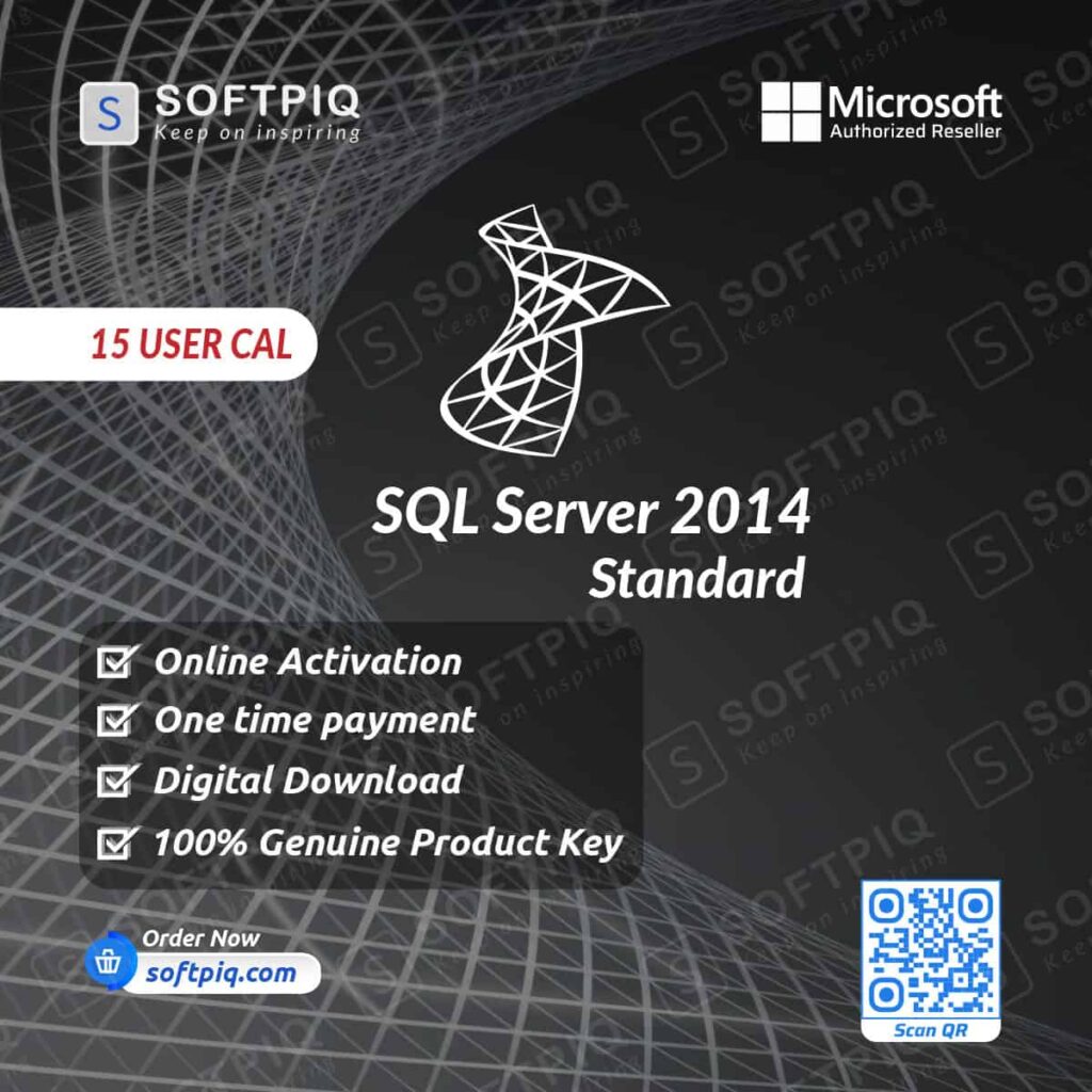 SQL Server 2014 Standard For 15 User CAL