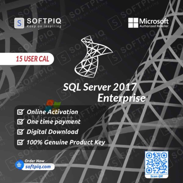 SQL Server 2017 Enterprise For 15 User CAL