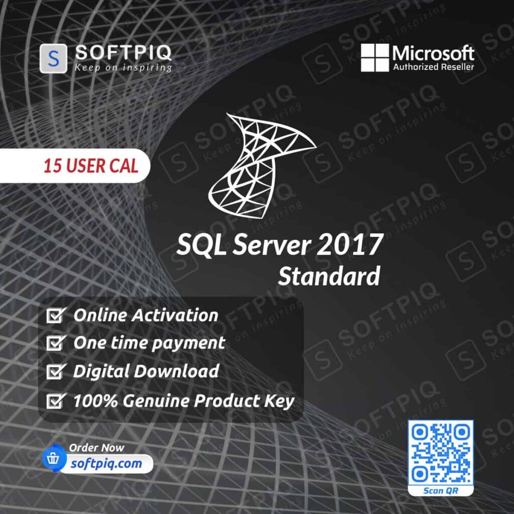 SQL Server 2017 Standard For 15 User CAL