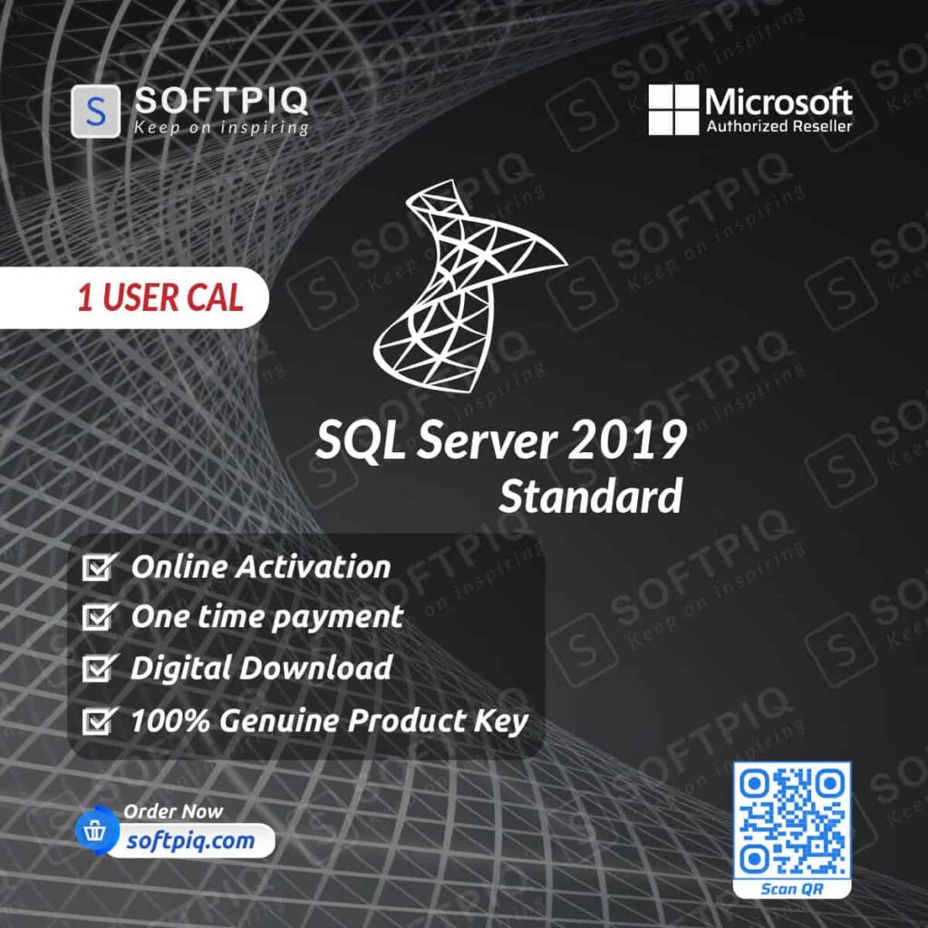 SQL Server 2019 Standard For 1 User CAL