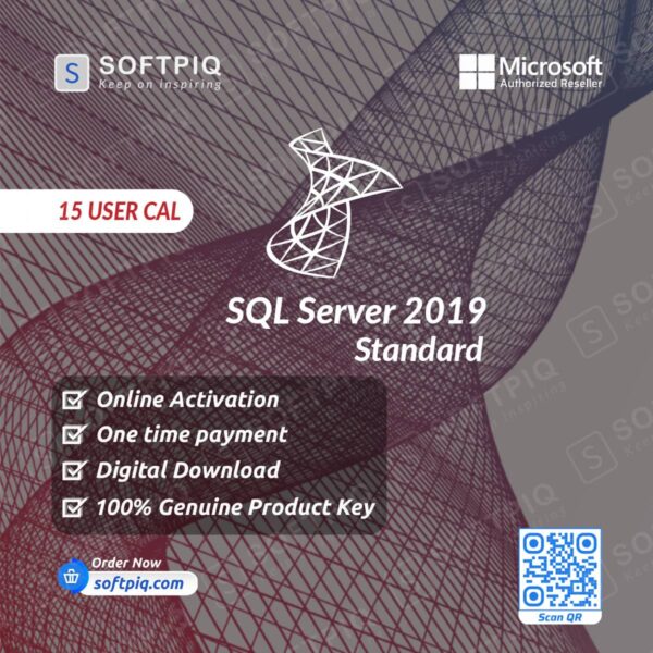 SQL Server 2019 Standard For 15 User CAL