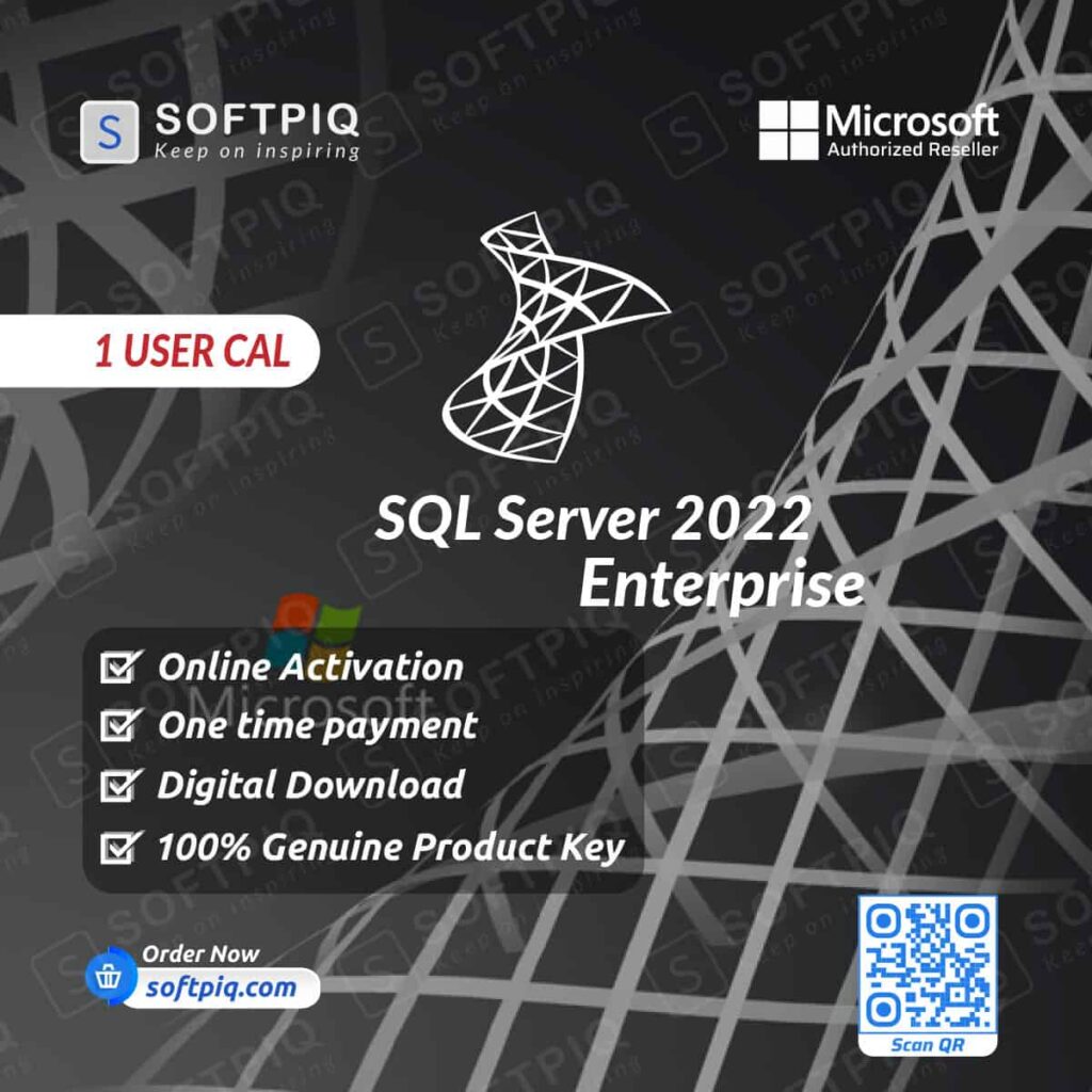 SQL Server 2022 Enterprise For 1 User CAL