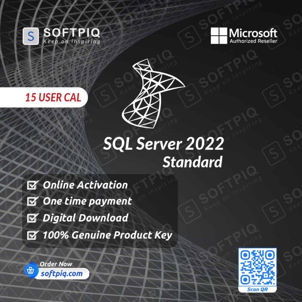 SQL Server 2022 Standard For 15 User CAL