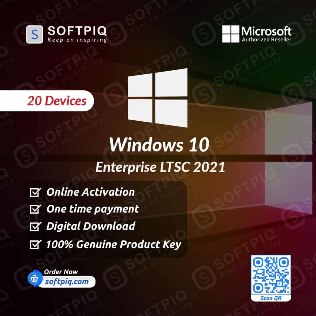 Windows 10 Enterprise LTSC 2021 For 20 Devices