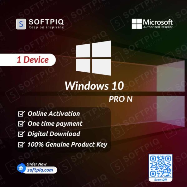 Windows 10 Pro N For 1PC