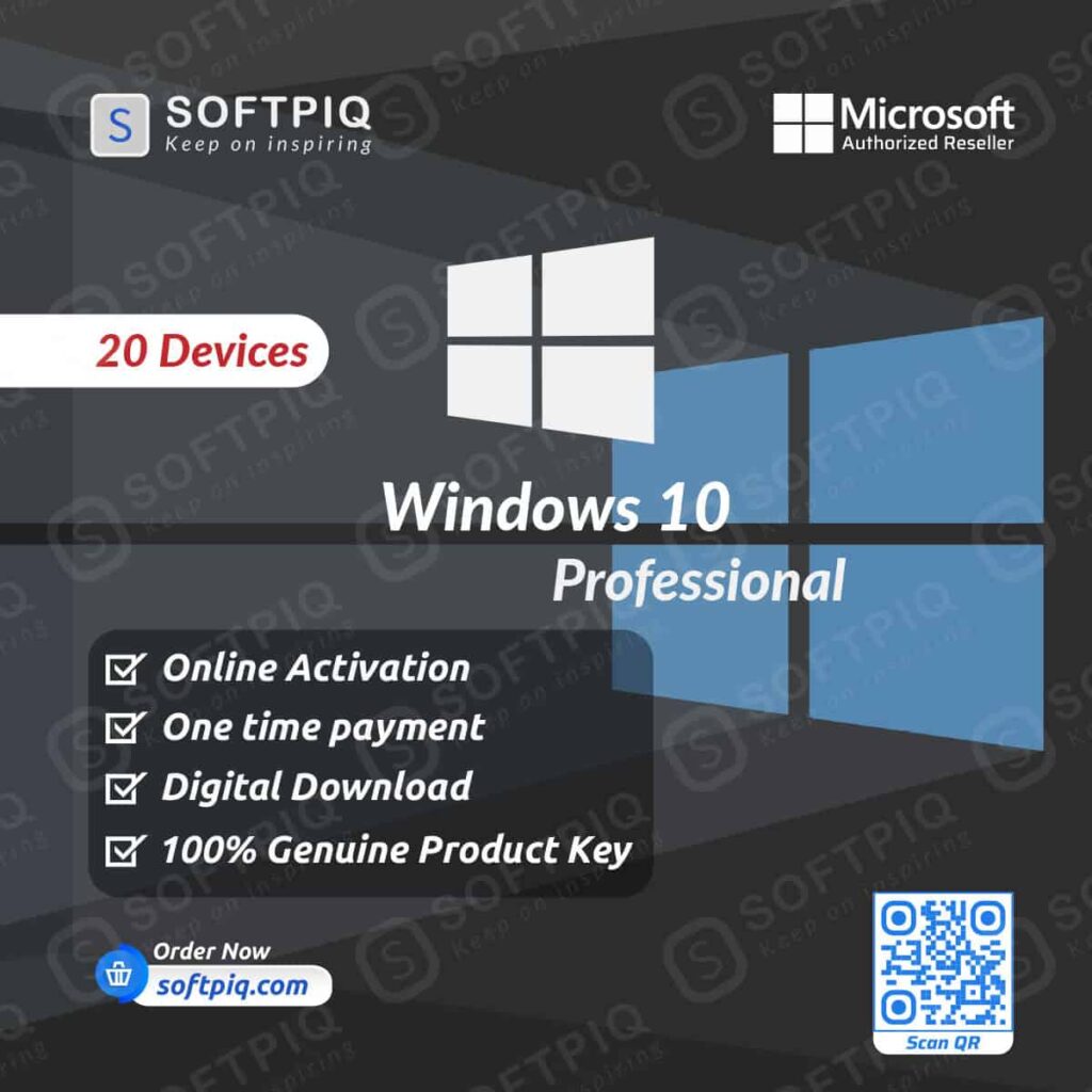 Windows 10 Professional For 20 Devices