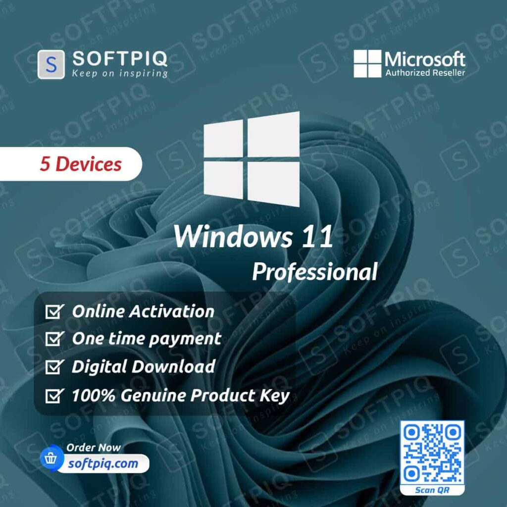 Windows 11 Professional For 5 Devices