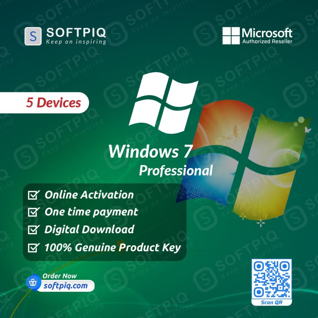 Windows 7 Professional For 5 Device