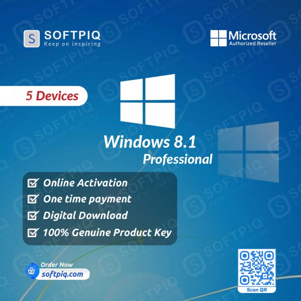 Windows 8.1 Professional For 5 Devices (1)