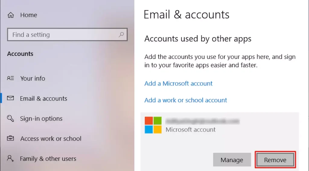 How to Remove a Microsoft Account from Windows 10