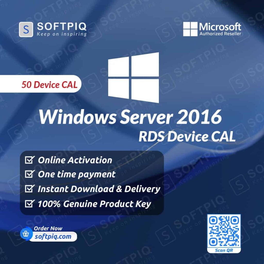 Microsoft Windows Server 2016 RDS 50 Device CAL