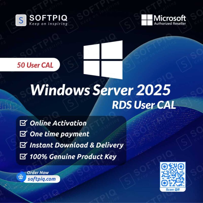 Buy Windows Server 2025 RDS 50 User CAL | Up To 85% OFF
