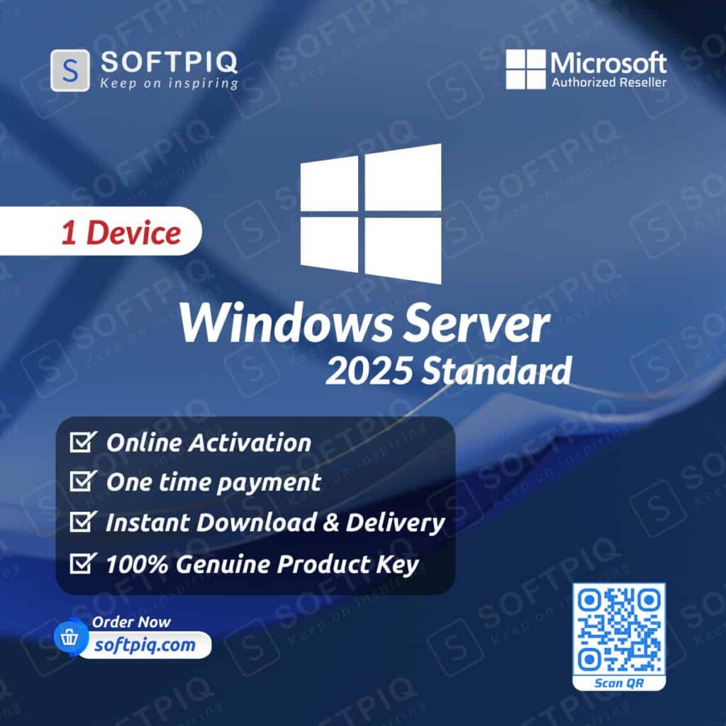 Microsoft Windows Server 2025 Standard For 1 Windows