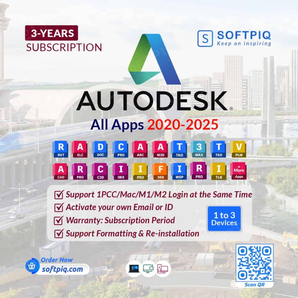 Autodesk All Apps 2025 For 3 Devices