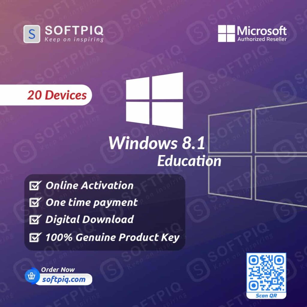 Windows 8.1 Education For 20 Devices