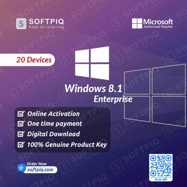 Windows 8.1 Enterprise For 20 Devices