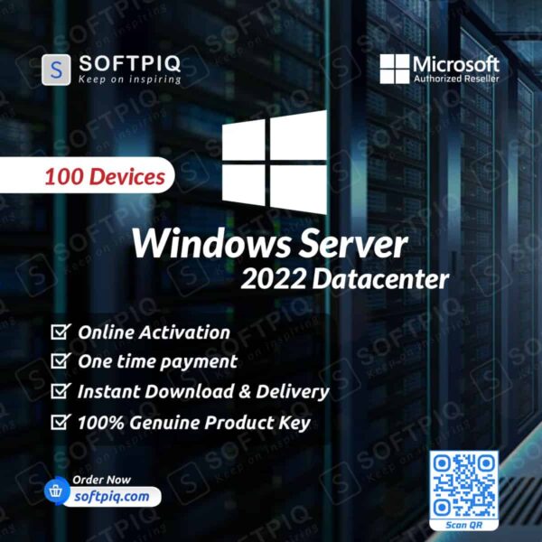 Windows Server 2022 Datacenter For 100 PC