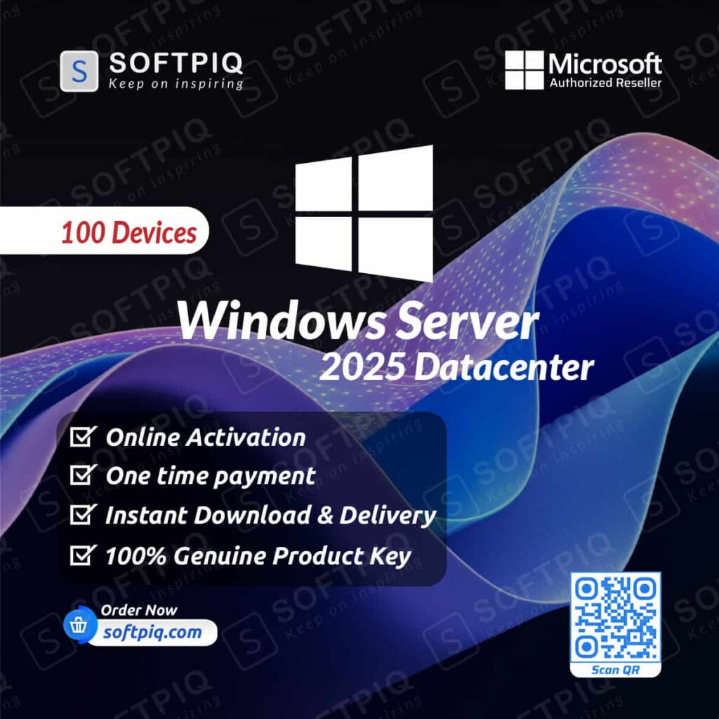 Windows Server 2025 Datacenter For 100PC