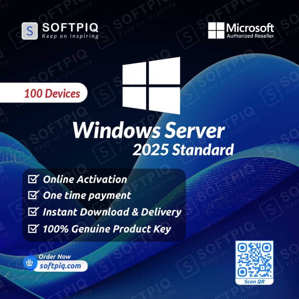 Windows Server 2025 Standard For 100PC