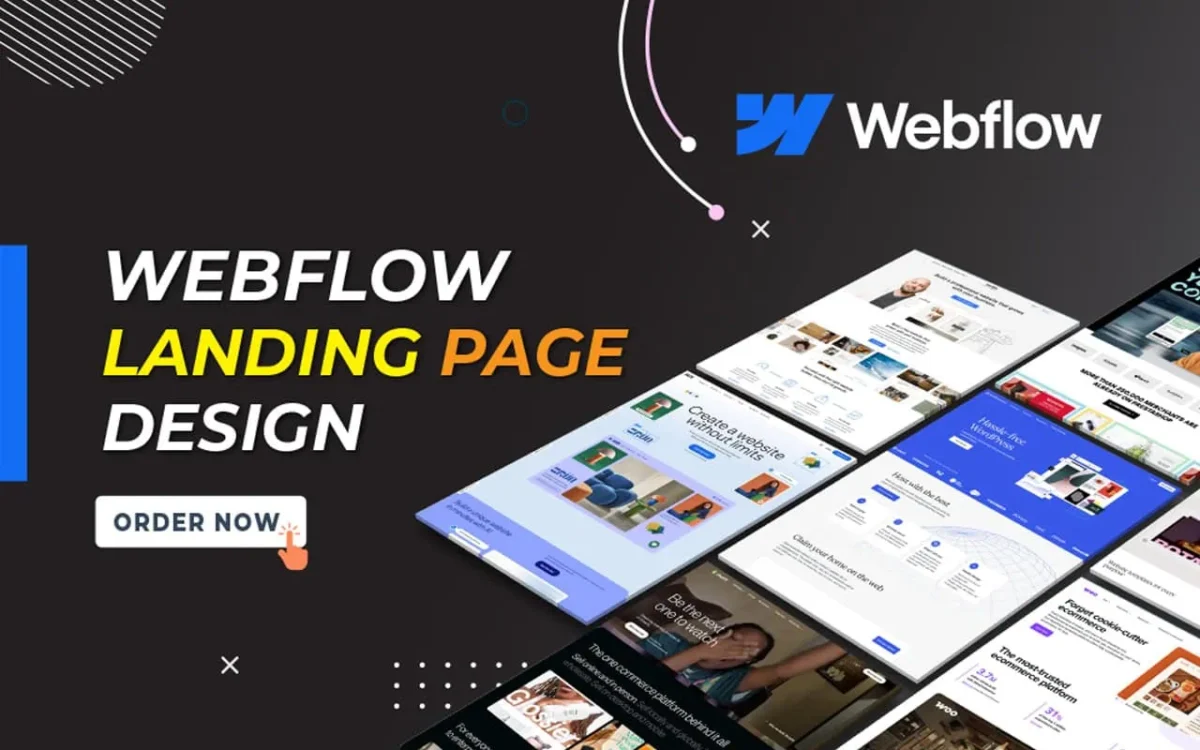 I will Create and Design WebFlow Landing Pages, Webflow Landing Page Templates - Image 1