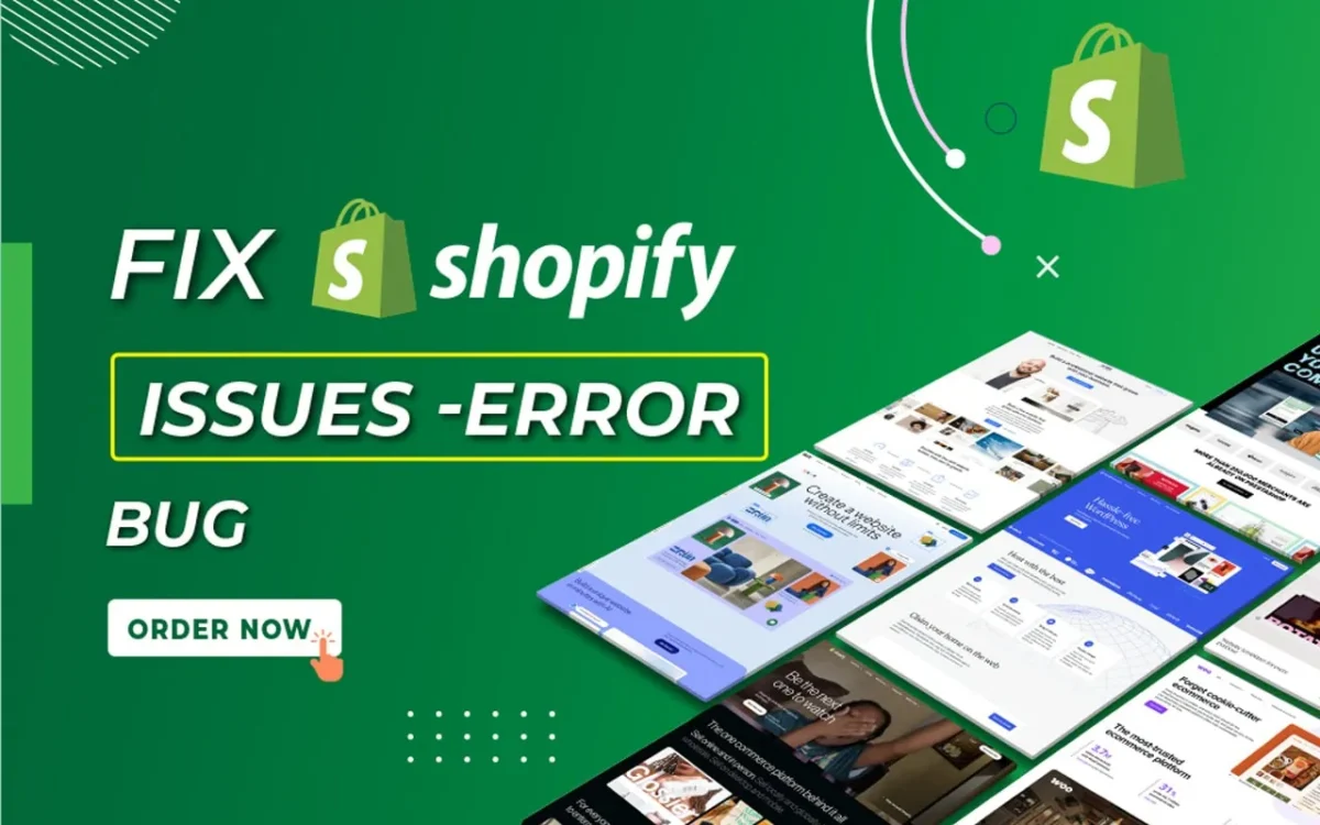 I will Fix Shopify Issues, Shopify Bug Fix, Fix Shopify Errors, Shopify Problem - Image 1