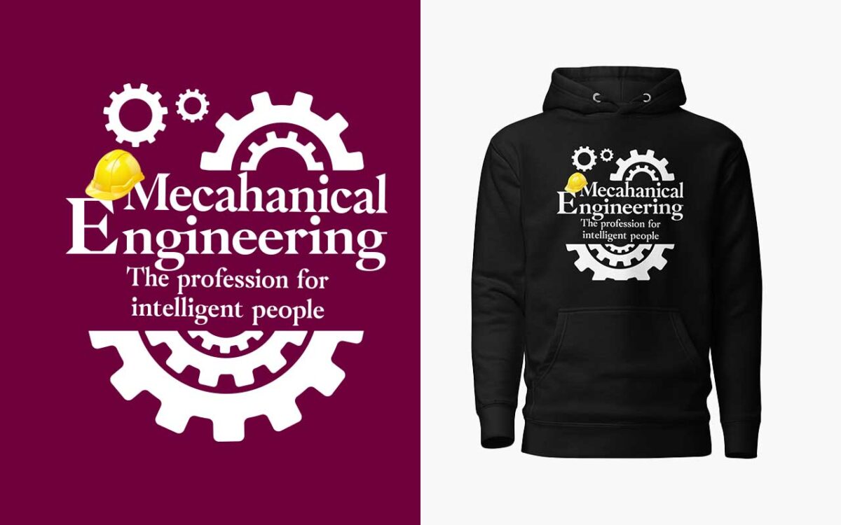Get Mechanical Engineering T-Shirt, Mechanic Hoodies Template - Image 1