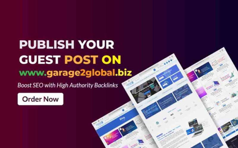 Guest Post on Garage2Global – Boost SEO with High Authority Publishing
