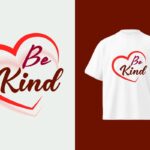 Print Ready Be Kind T-shirt Design Template