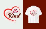 Print Ready Be Kind T-shirt Design Template